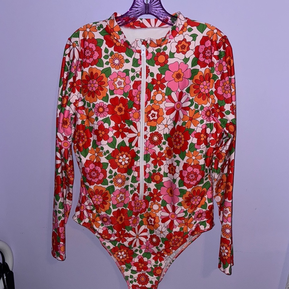 Shein Floral Swimsuit 🌺